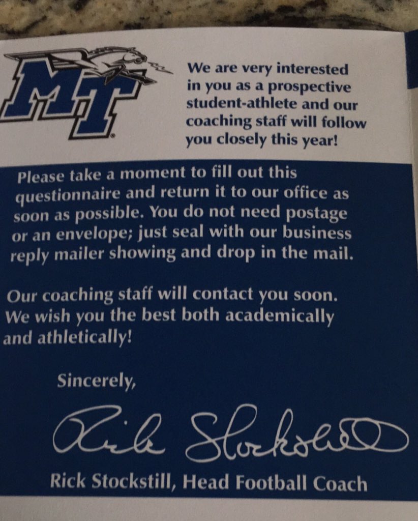 Quincy Compton-MTSU-Letter
